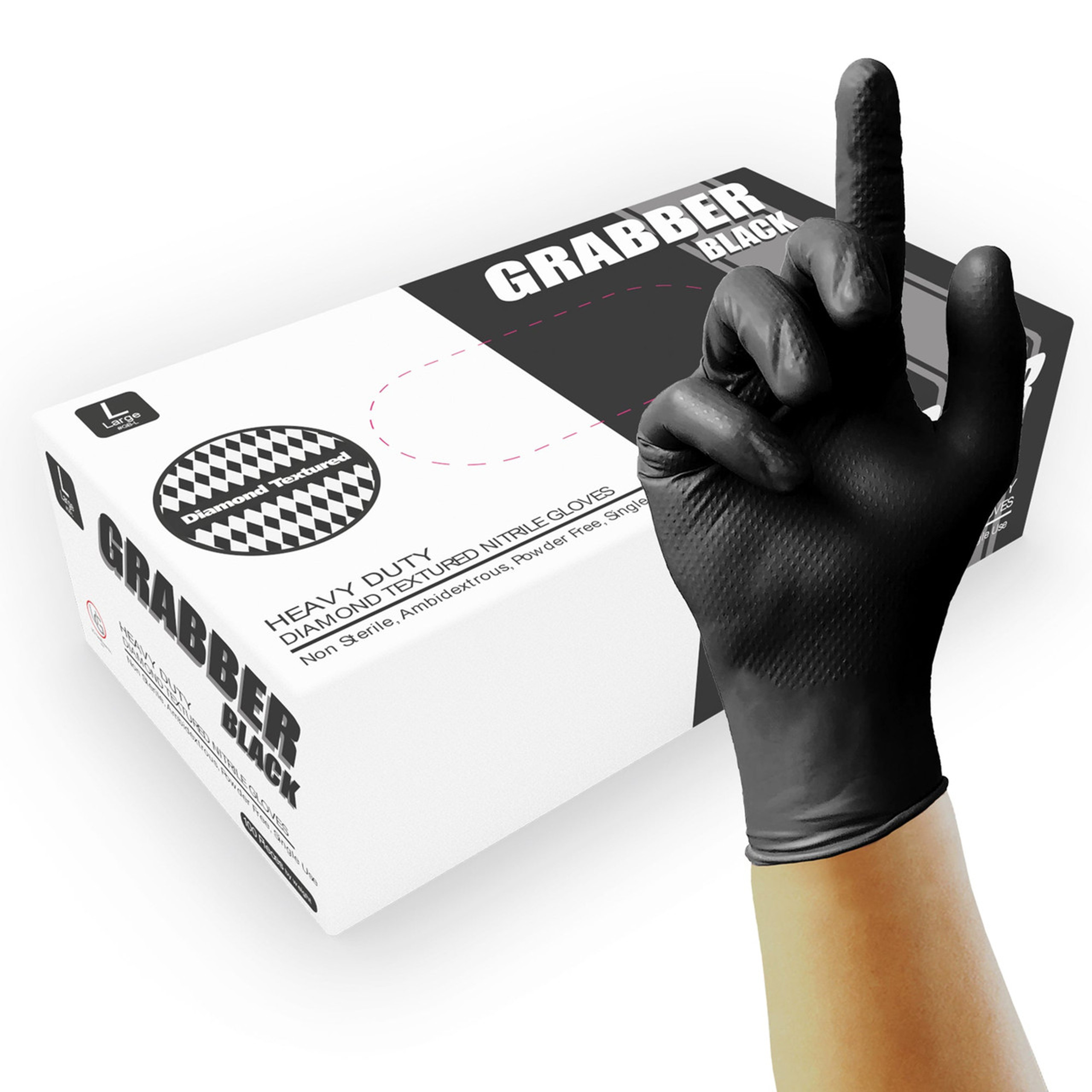 Black Pearl Nitrile gloves PK100