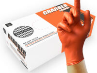 Grabber Orange Nitrile gloves PK100