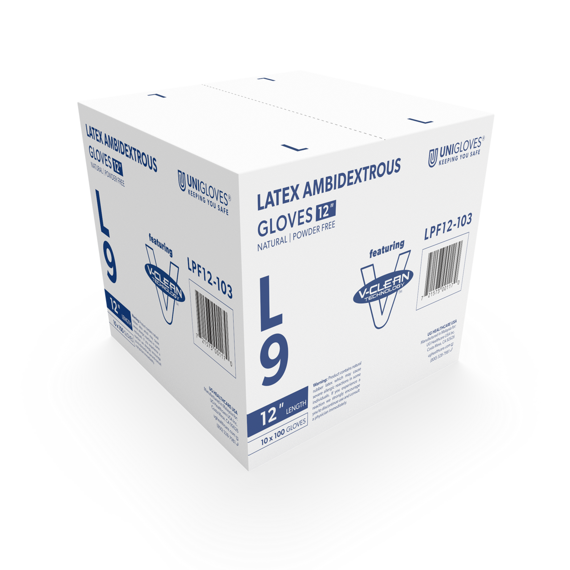 V-Clean 12" Latex gloves - Image 3