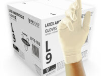 V-Clean 9" Latex gloves PK 100