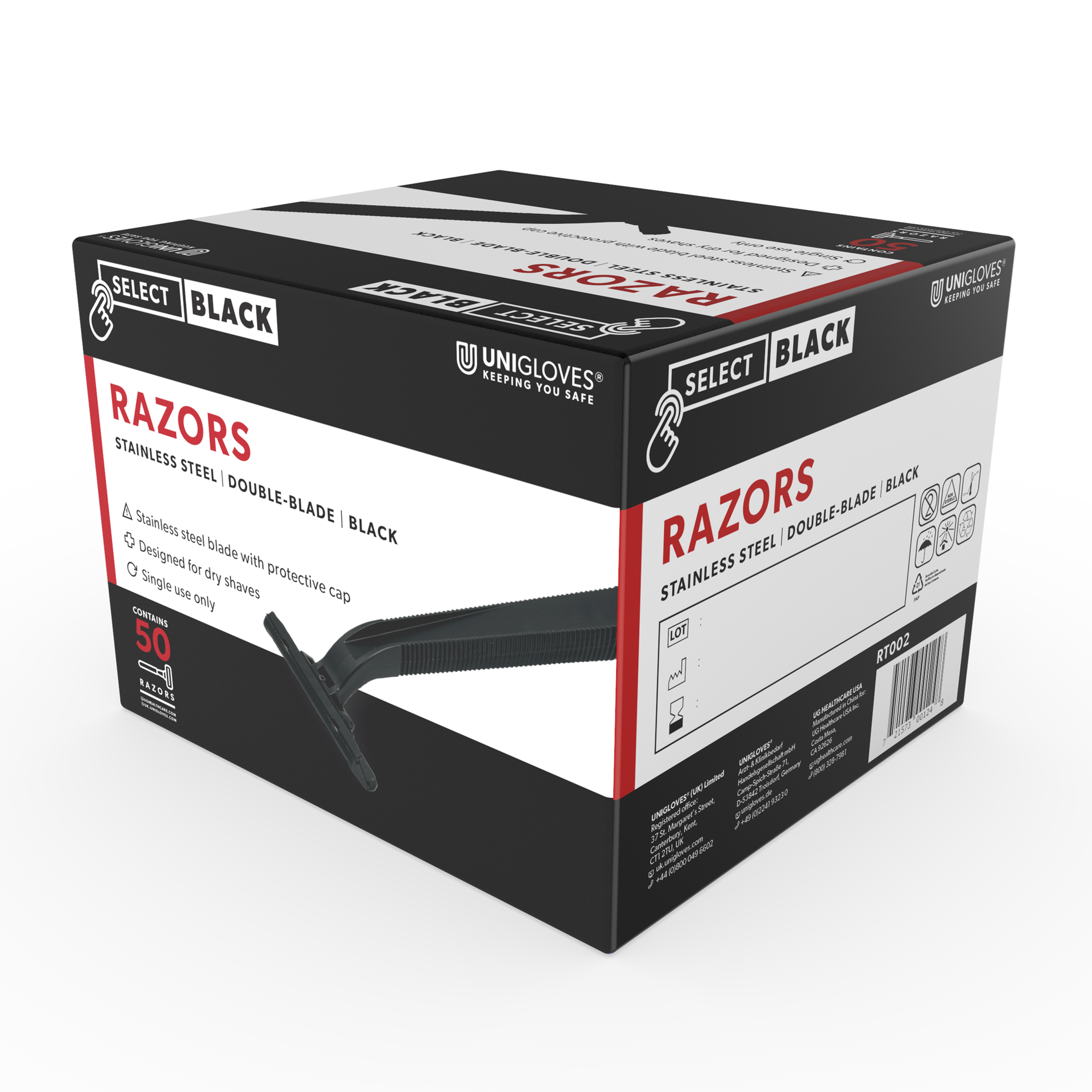 Select Black Razors: Double Blade Black Razor
