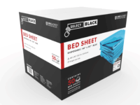 Select Black Bed Sheets - Blue
